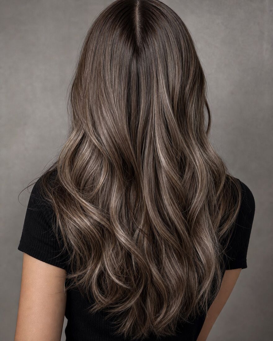 Long hair styled with extensions, Bello Salon